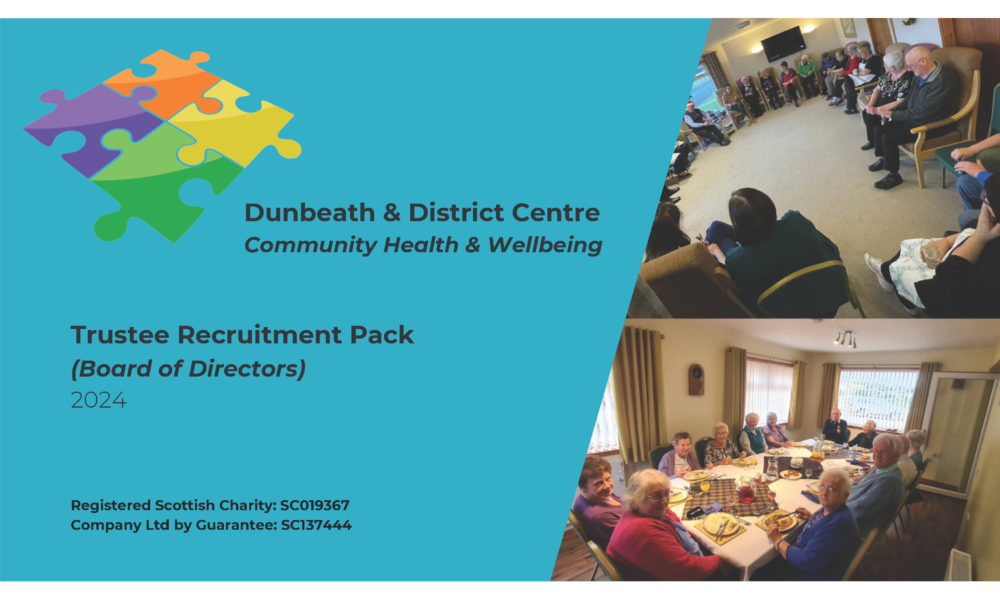 Front Cover – Trustee Recruitment Pack (Board of Directors) – D&DC 2024