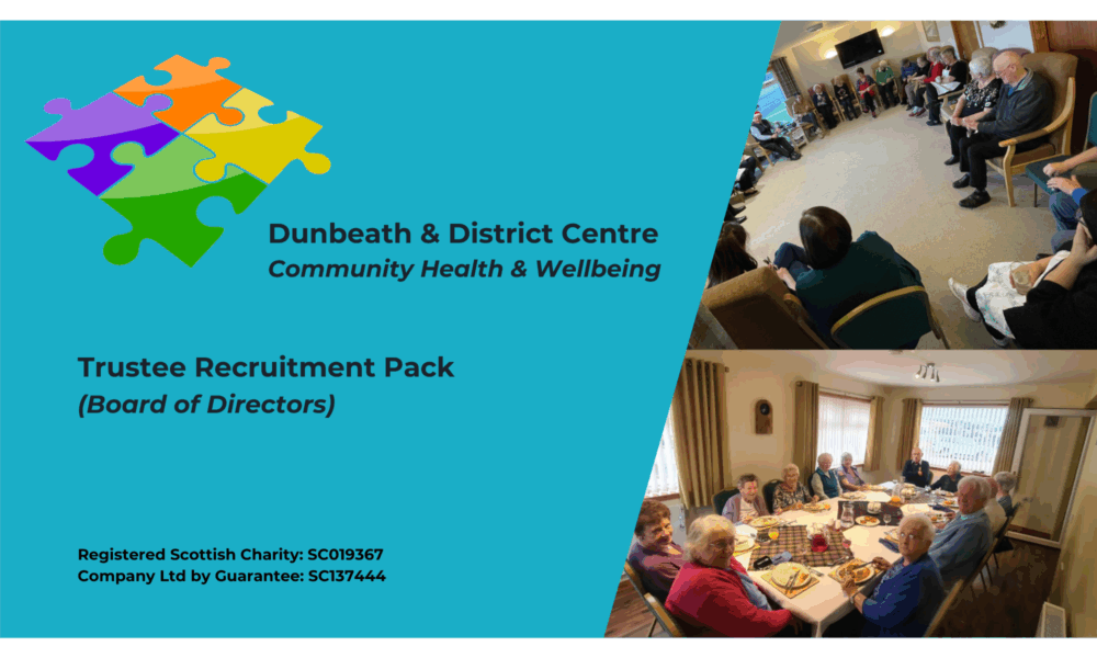 Front Cover – Trustee Recruitment Pack (Board of Directors) – D&DC